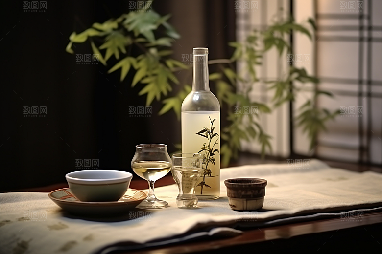 美酒高清酒具摄影图