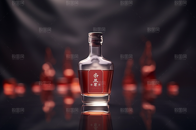 美酒品酒畅饮摄影图