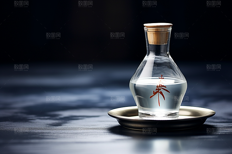 美酒酒器酒杯摄影图