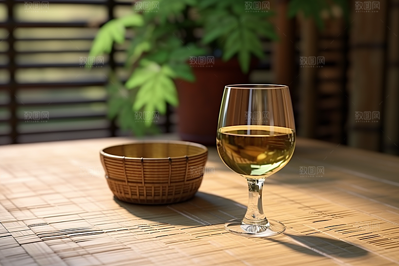 美酒酒瓶酒具摄影图