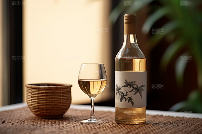 美酒饮品酒具摄影图