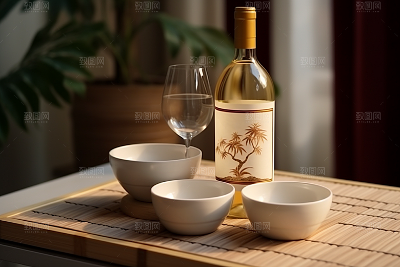 美酒高清畅饮摄影图