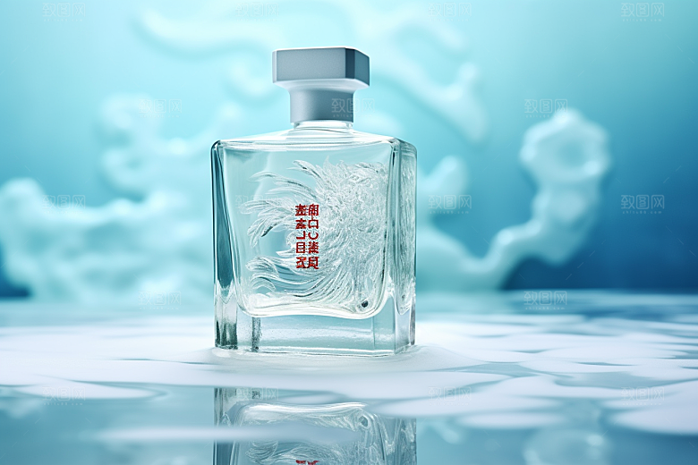 美酒品酒酒器摄影图