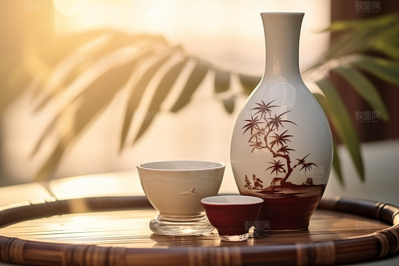 美酒酒器高清摄影图
