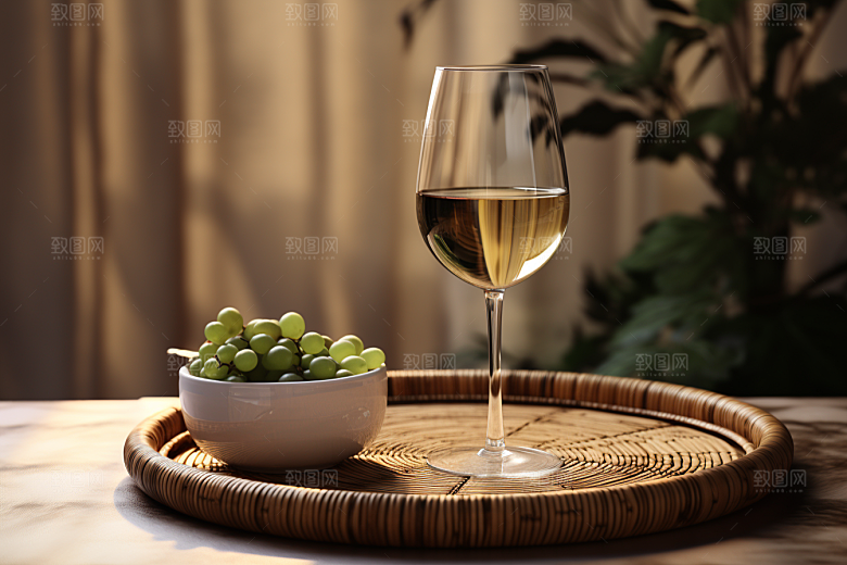 美酒酒器高清摄影图