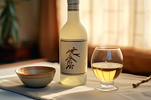 美酒精致饮品摄影图
