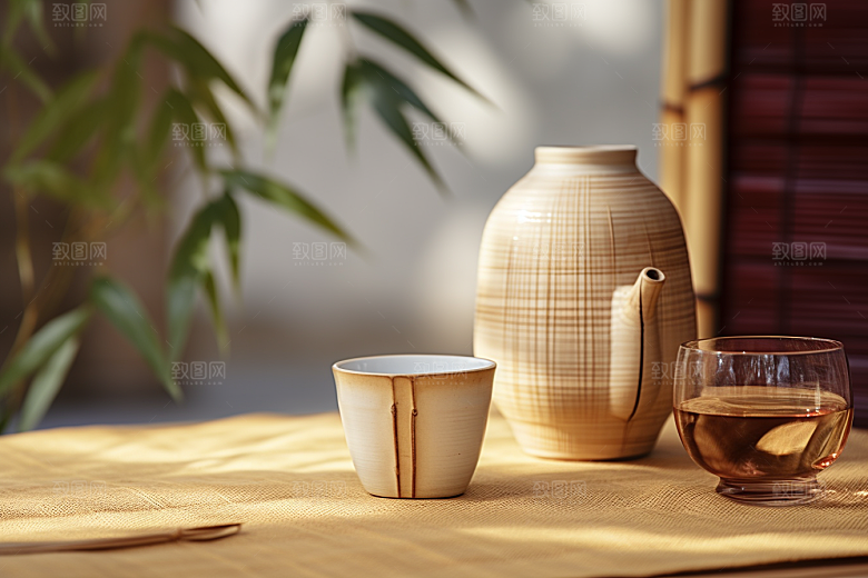 美酒品酒高清摄影图