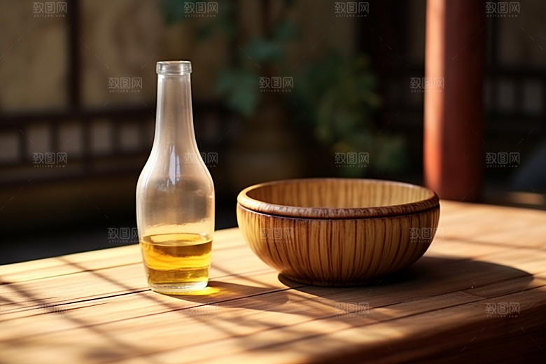 美酒酒器酒具摄影图