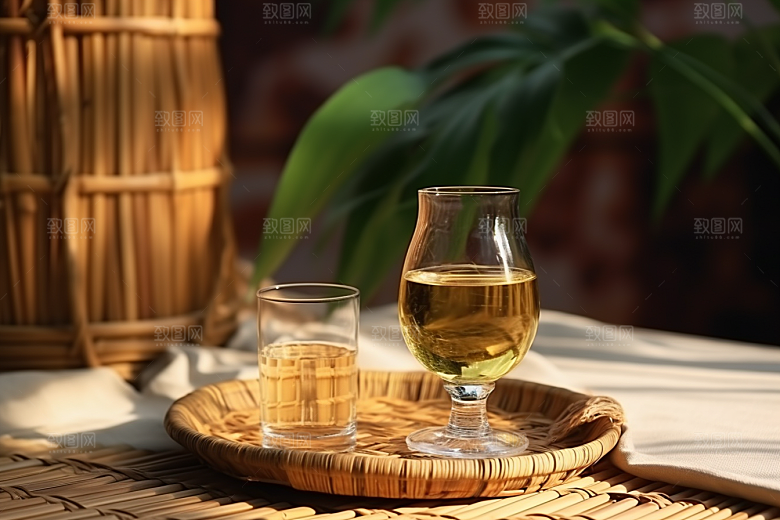 美酒饮品酒器摄影图