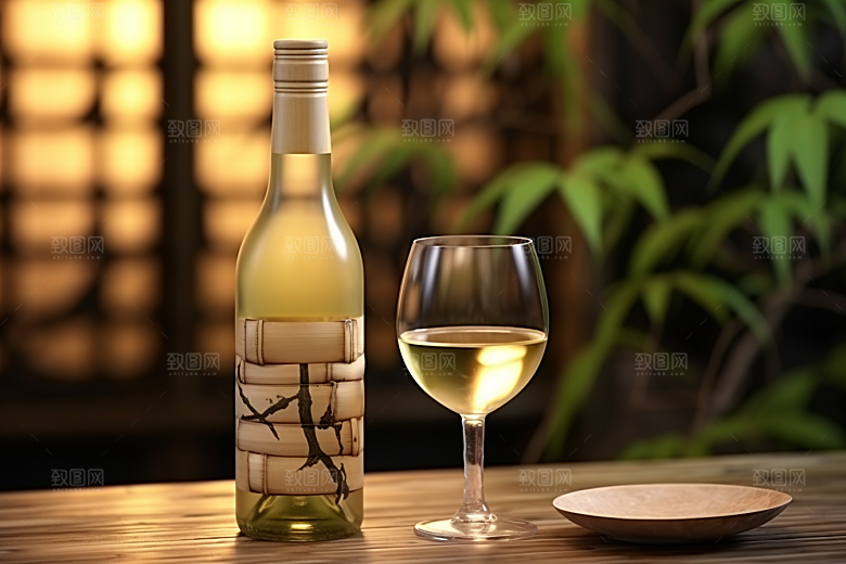 美酒酒器酒具摄影图