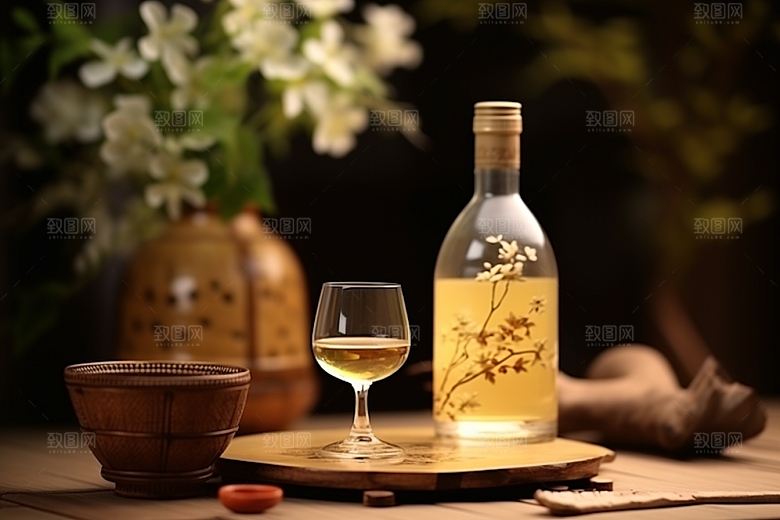 美酒高清酒具摄影图