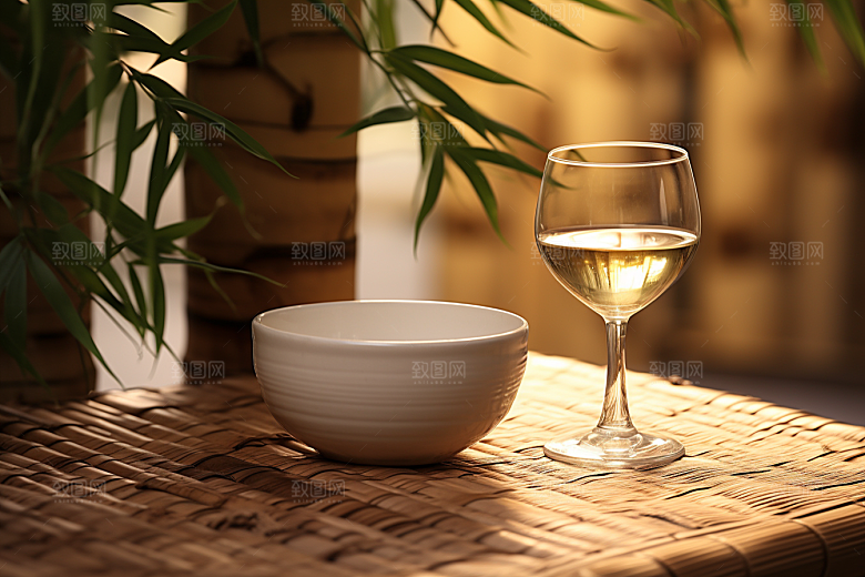 美酒酒器酒具摄影图