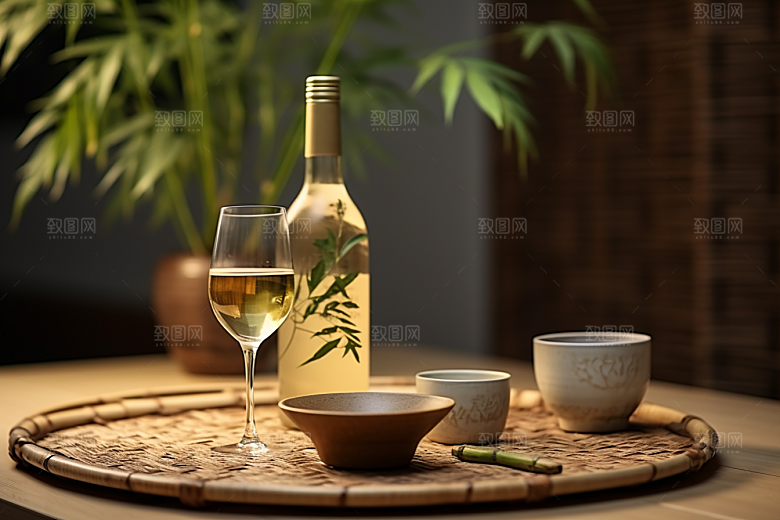 美酒高清酒器摄影图