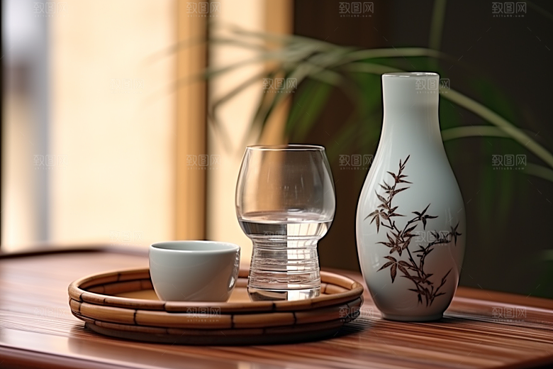 美酒品酒高清摄影图