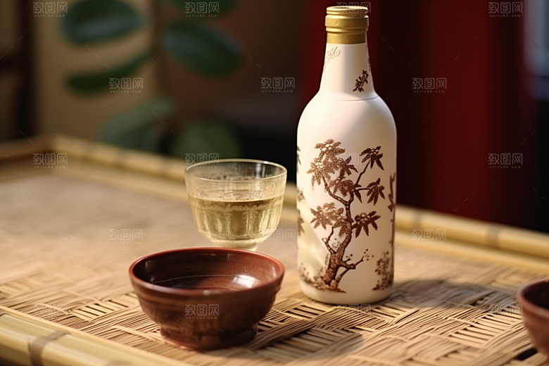 美酒饮品品酒摄影图