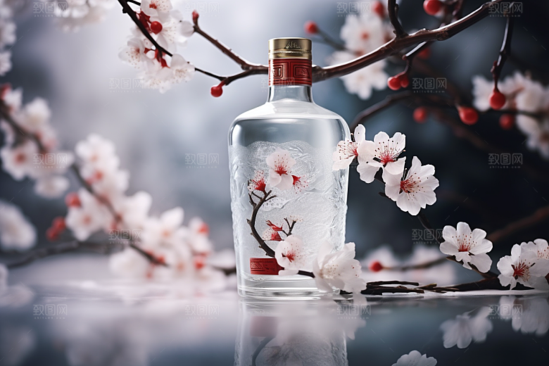 美酒酒器品酒摄影图