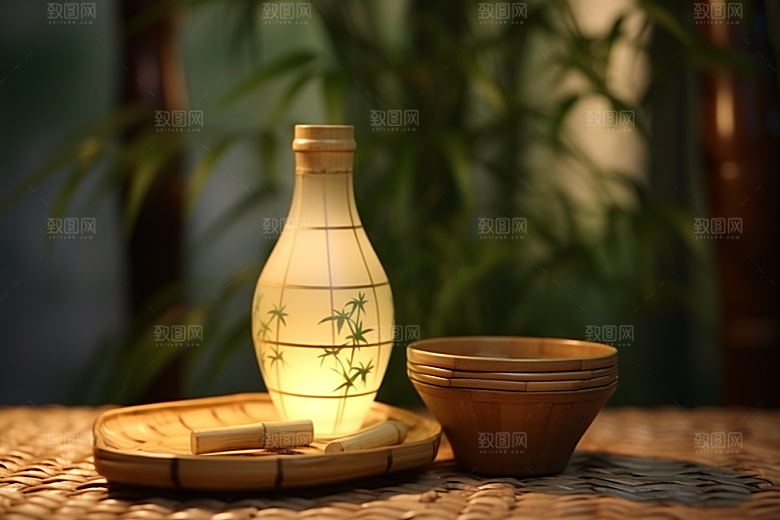 美酒饮品酒器摄影图