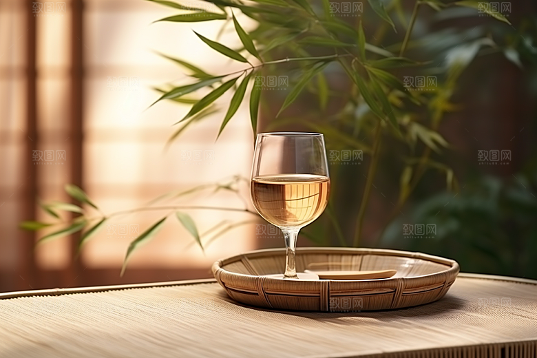 美酒畅饮高清摄影图