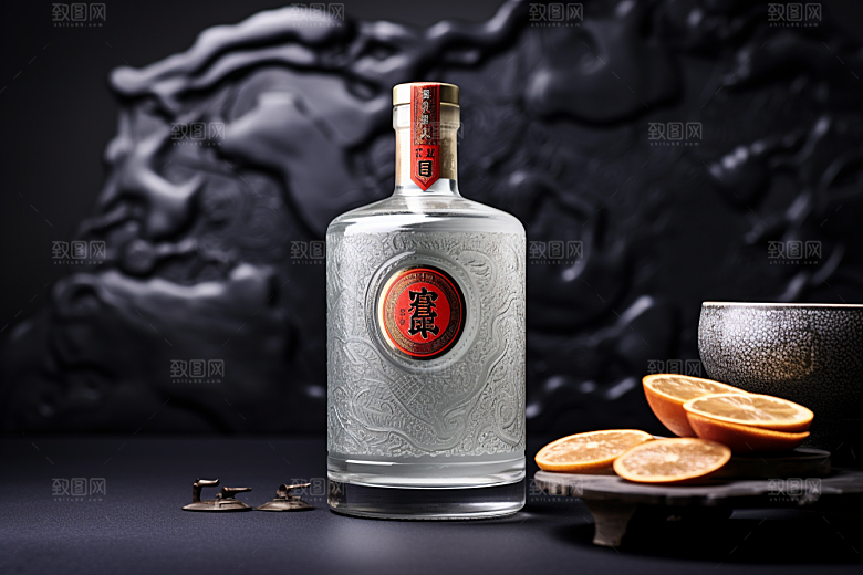 美酒酒瓶酒器摄影图