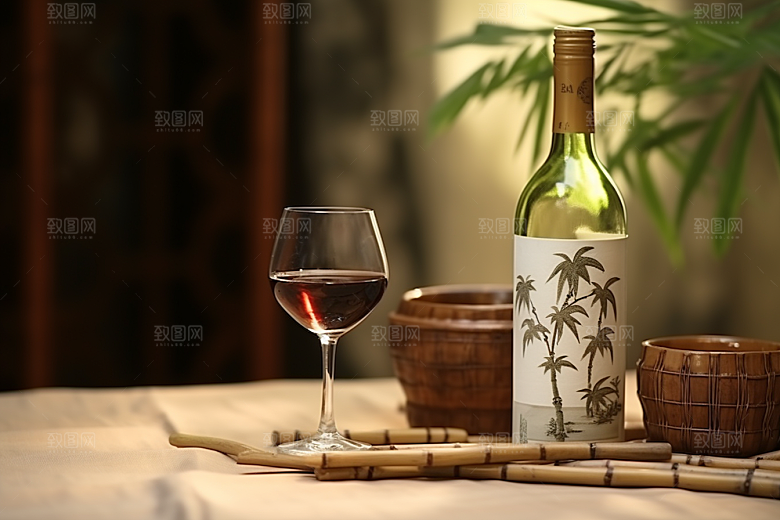 美酒高清酒器摄影图