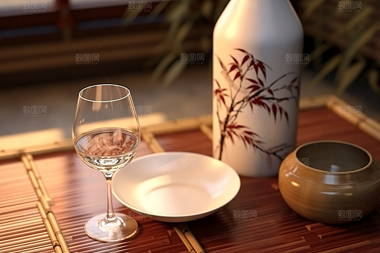 美酒高清酒器摄影图