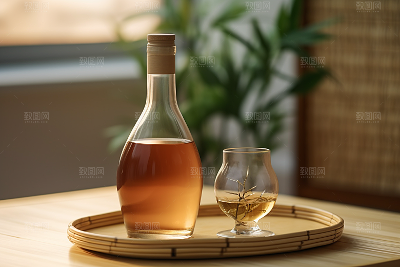 美酒饮品品酒摄影图