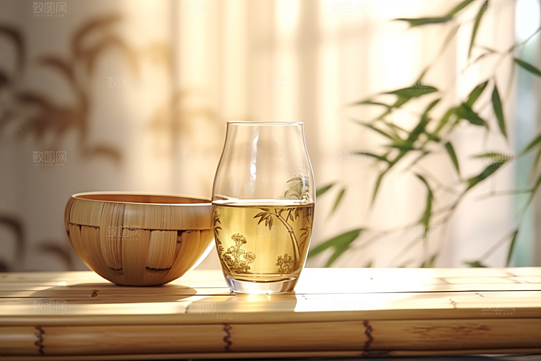 美酒畅饮酒杯摄影图