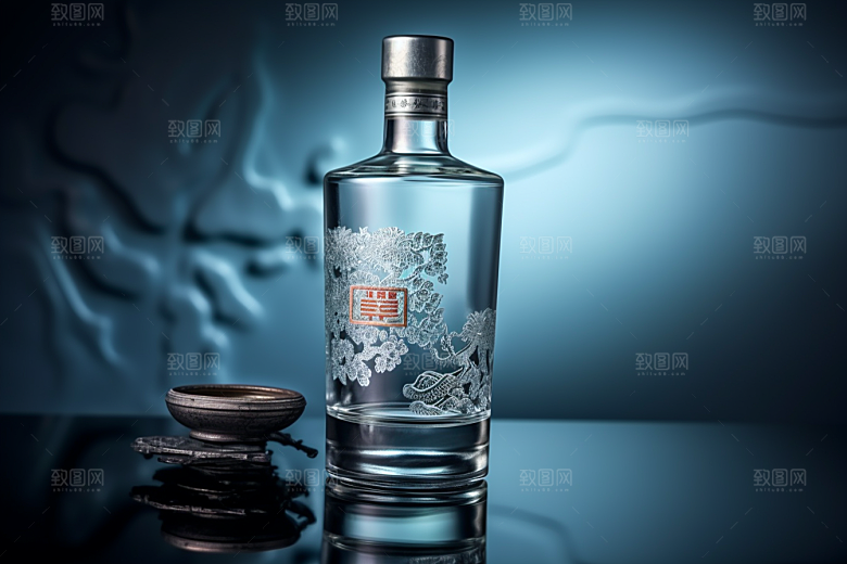 美酒品酒酒具摄影图