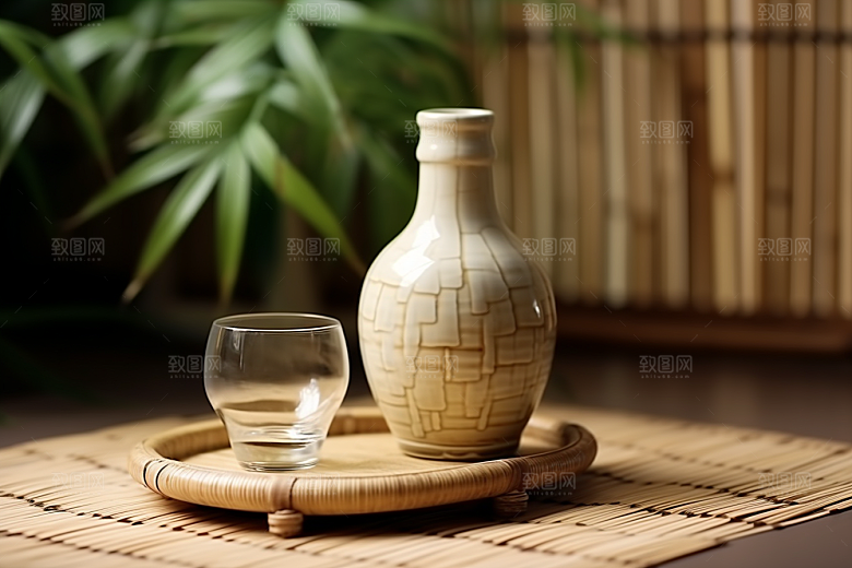 美酒酒杯饮品摄影图