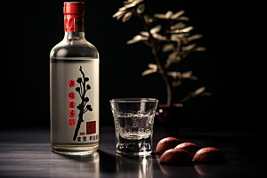 美酒酒器饮品摄影图