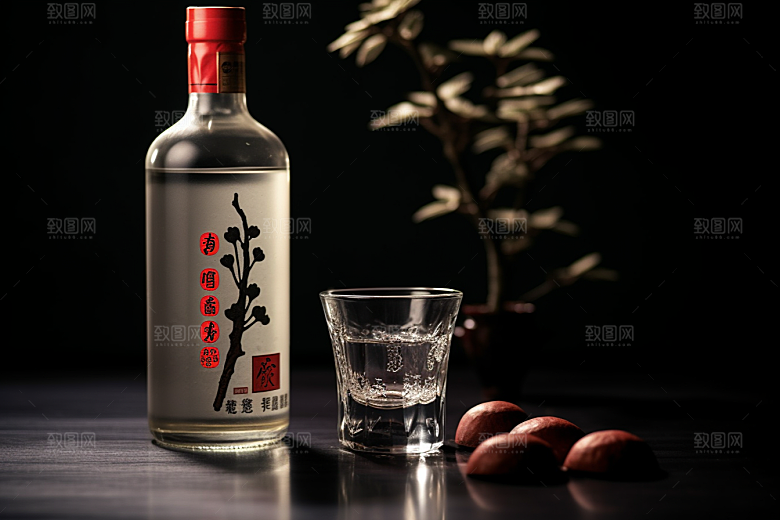 美酒酒器饮品摄影图