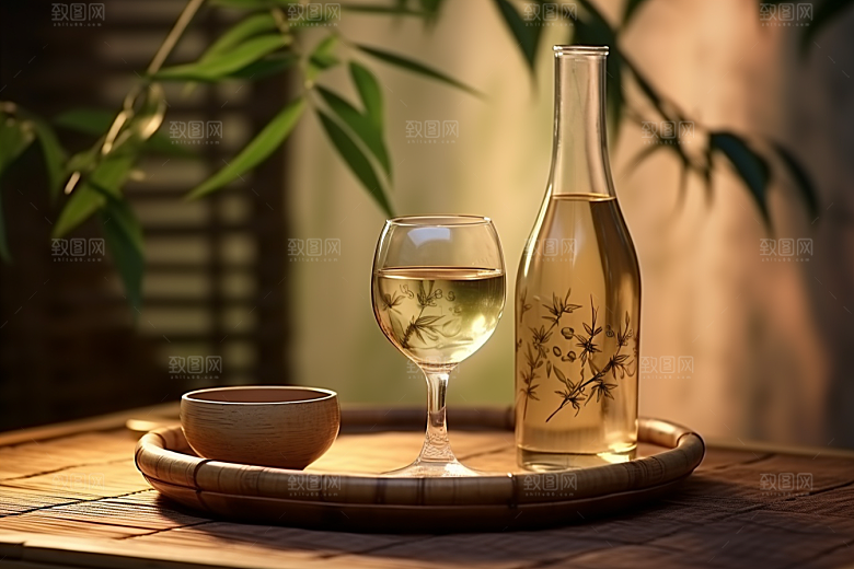 美酒酒具饮品摄影图