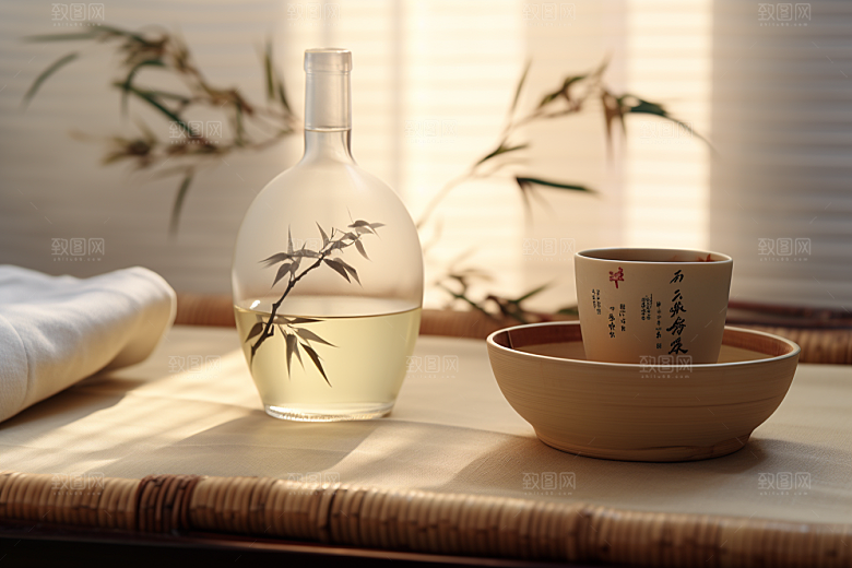 美酒品酒精致摄影图