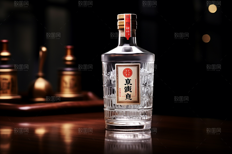 美酒酒杯饮品摄影图