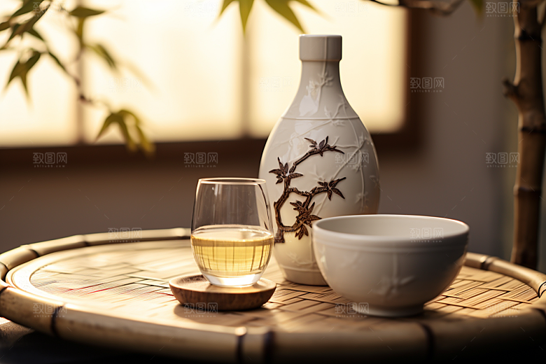 美酒酒器高清摄影图