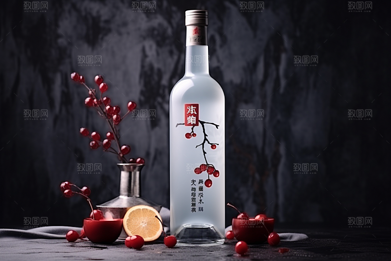 美酒酒器高清摄影图