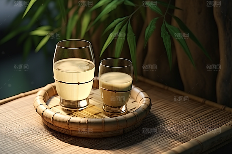 美酒饮品酒杯摄影图