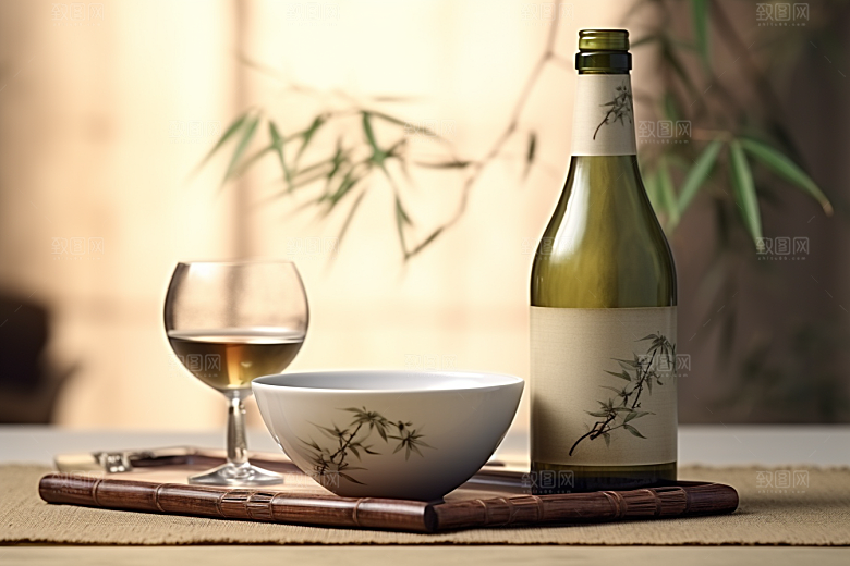 美酒酒具高清摄影图