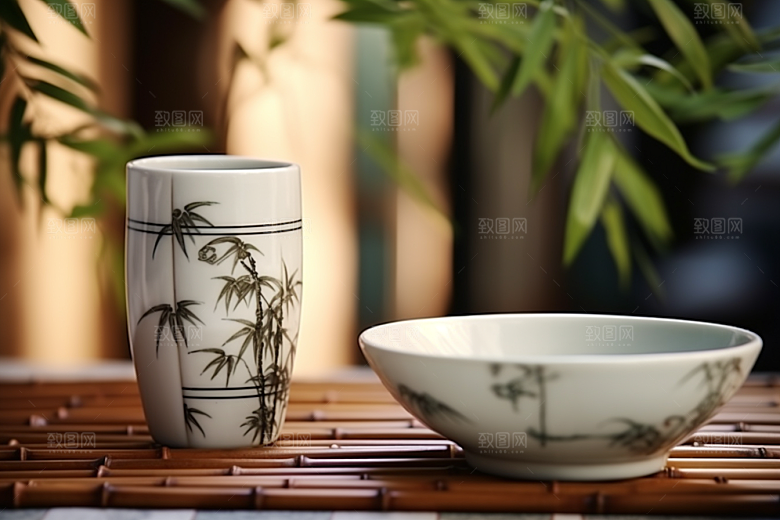 美酒酒瓶品酒摄影图