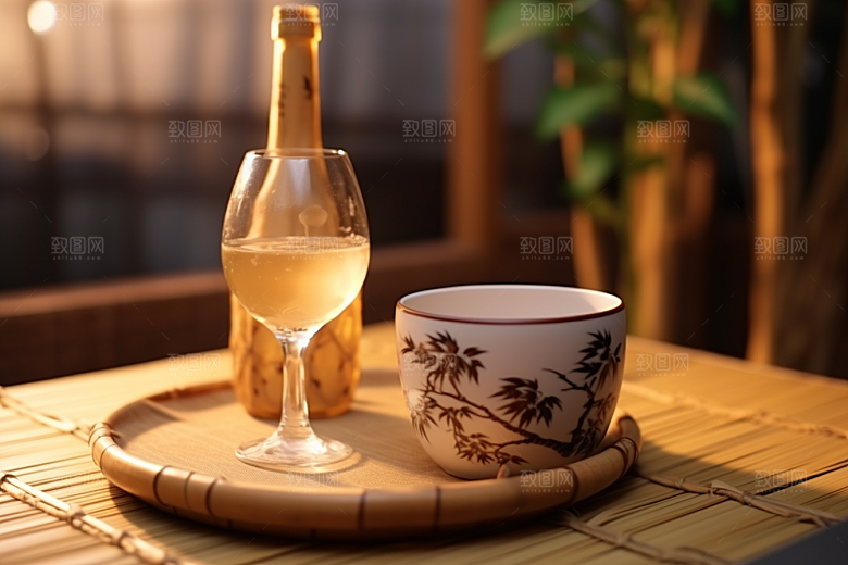 美酒高清酒杯摄影图