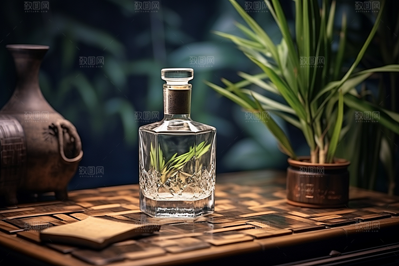 美酒酒器饮品摄影图
