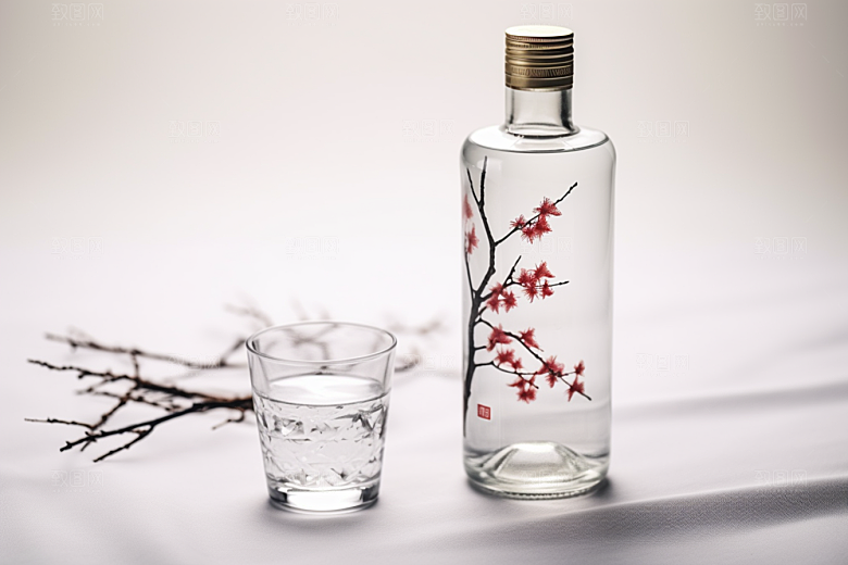 美酒酒杯酒具摄影图