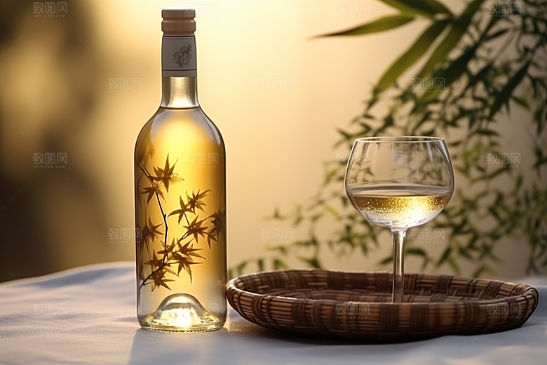 美酒畅饮高清摄影图