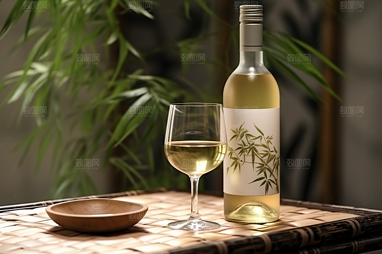 美酒饮品酒器摄影图