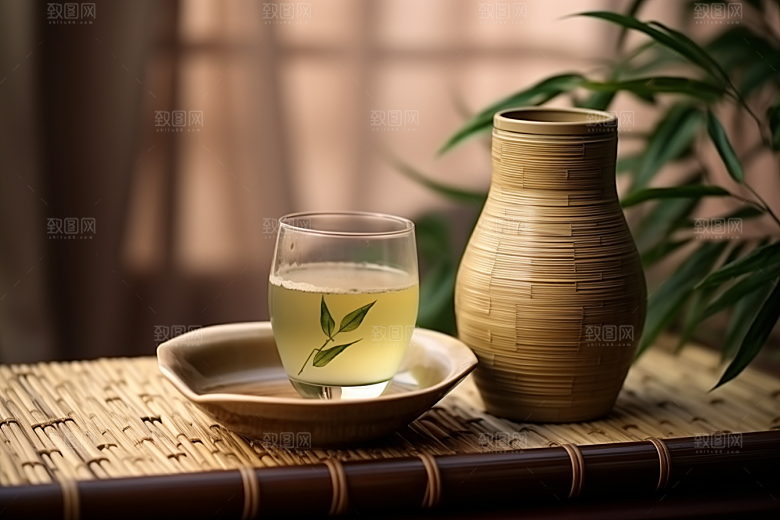 美酒酒杯饮品摄影图