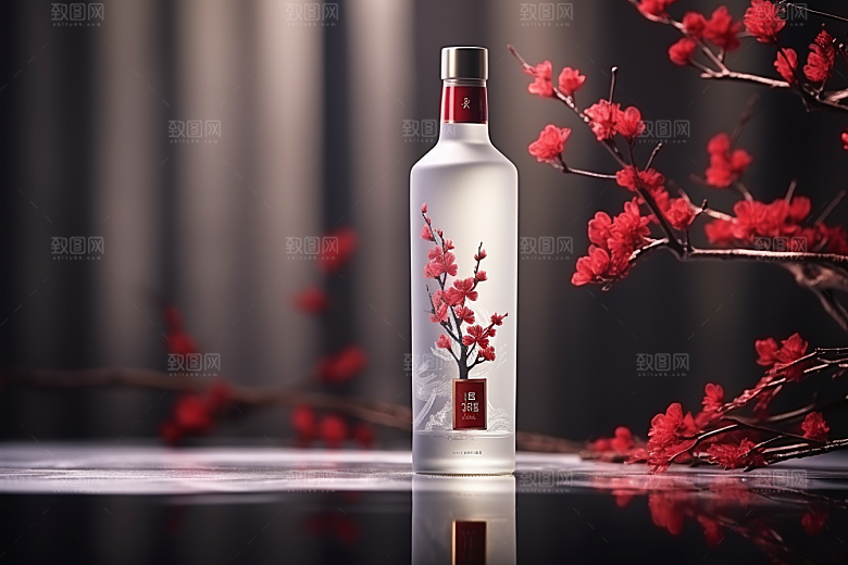 美酒精致畅饮摄影图