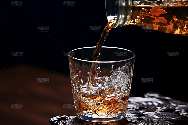 美酒高清酒杯摄影图