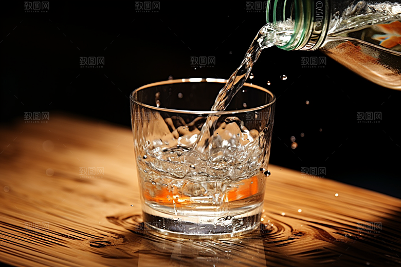 美酒品酒酒具摄影图