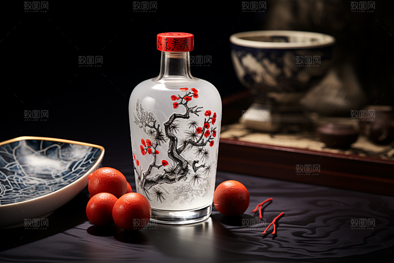 美酒酒具饮品摄影图