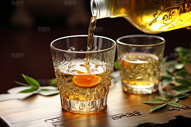 美酒酒具酒器摄影图